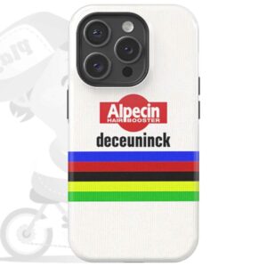 Alpecin-Deceuninck iPhoneカバー(Mathieu van der Poel 2024 World Champion仕様/Bデザイン)